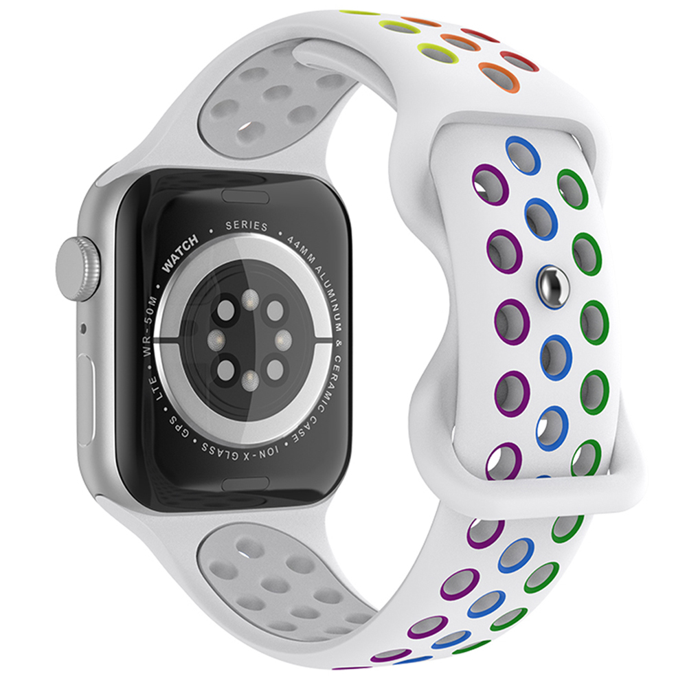 ColorPop Sportarmband Dual-Color Apple Watch 42/44/45/46/49 mm (M/L) Pride