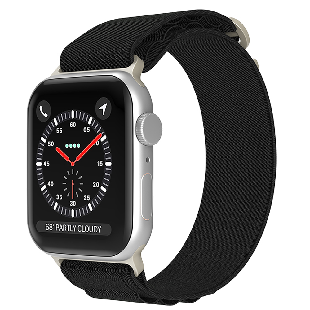 ColorPop Apple Watch 42/44/45/46/49 mm Armband Alpine Pro Loop Svart