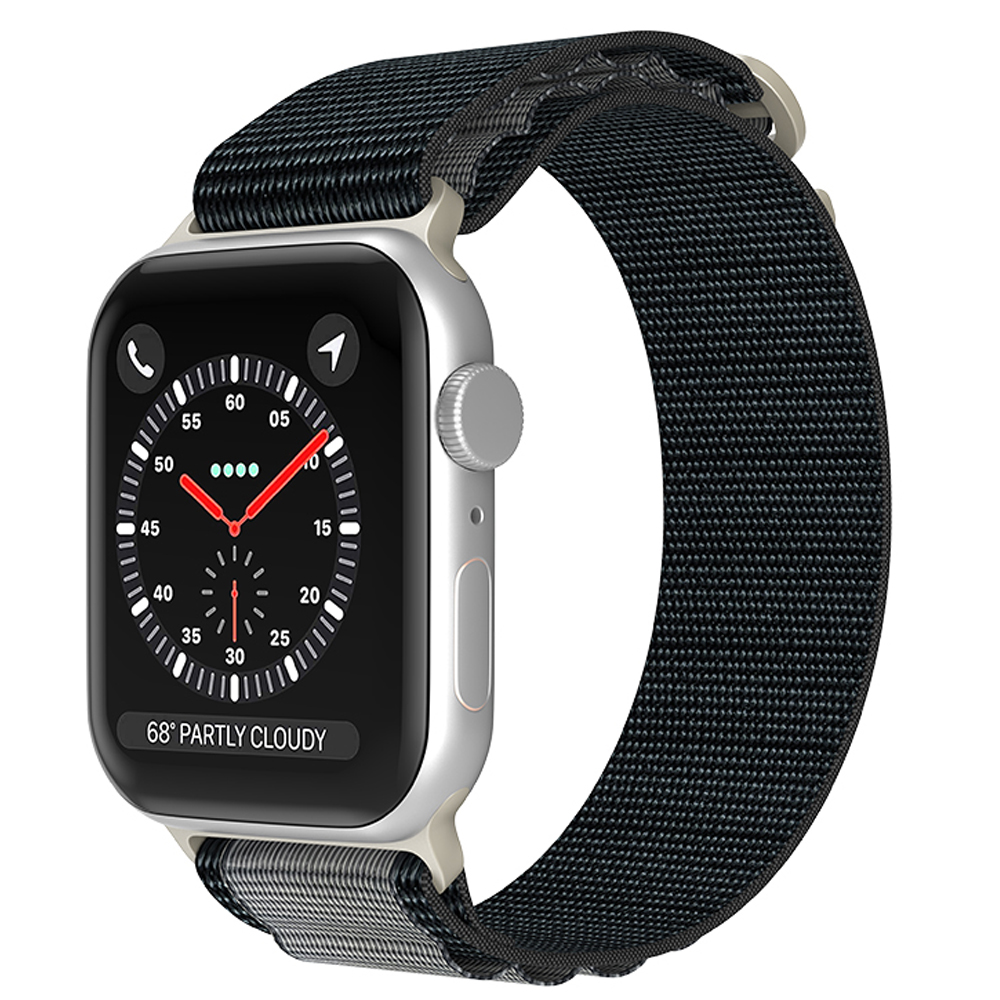 ColorPop Apple Watch 38/40/41/42 mm Armband Alpine Pro Loop Svart/Grå