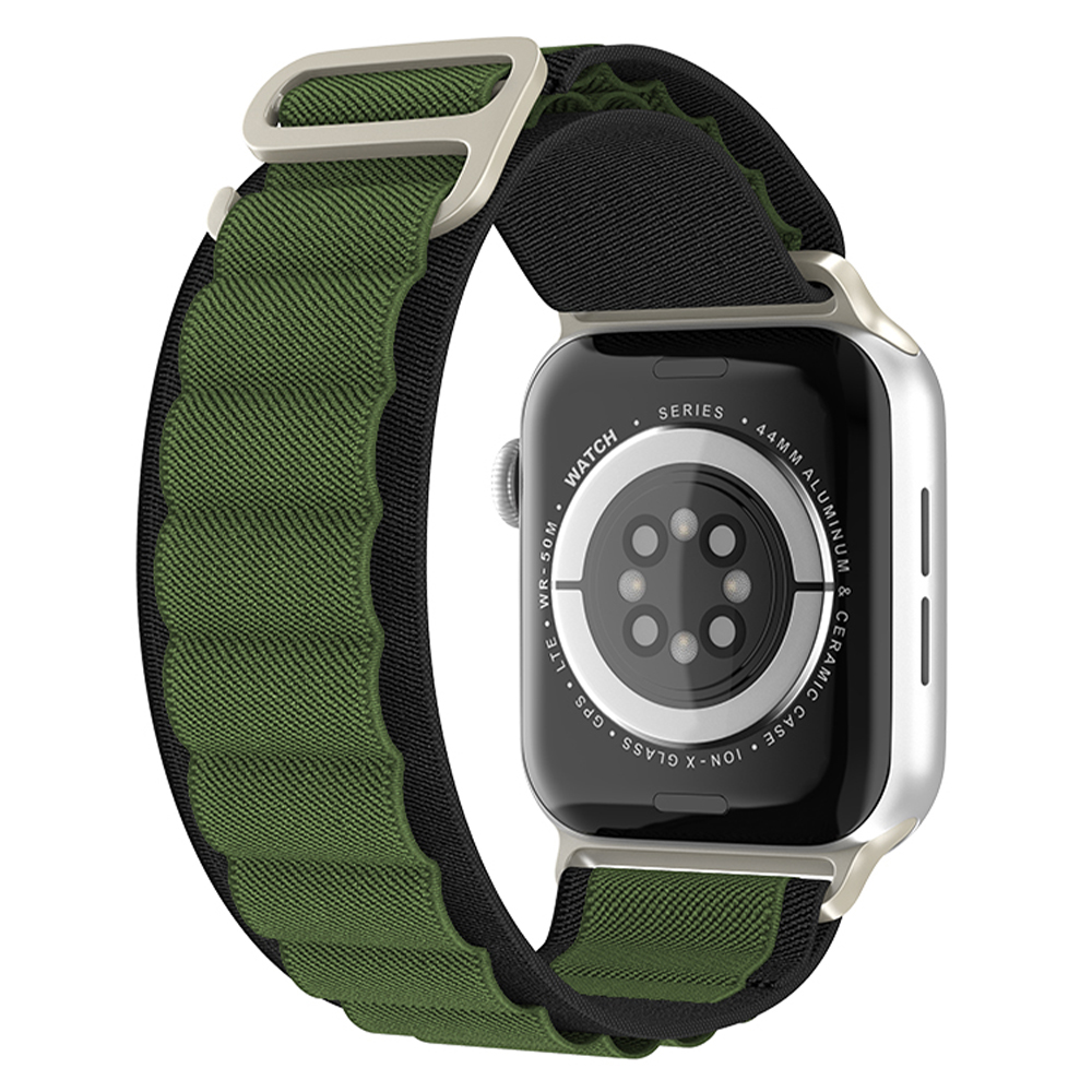 ColorPop Apple Watch 38/40/41/42 mm Armband Alpine Pro Loop Svart/Grön
