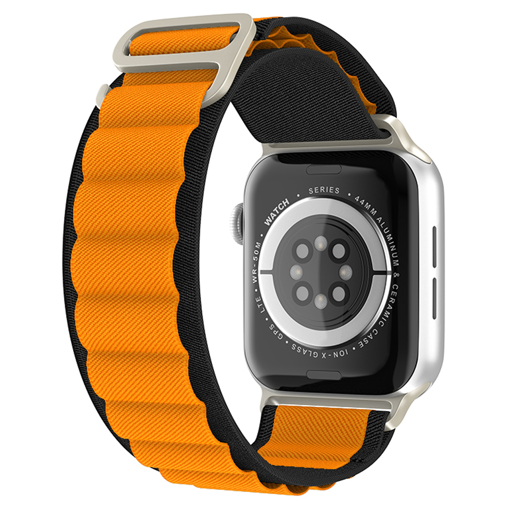ColorPop Apple Watch 38/40/41/42 mm Armband Alpine Pro Loop Svart/Orange