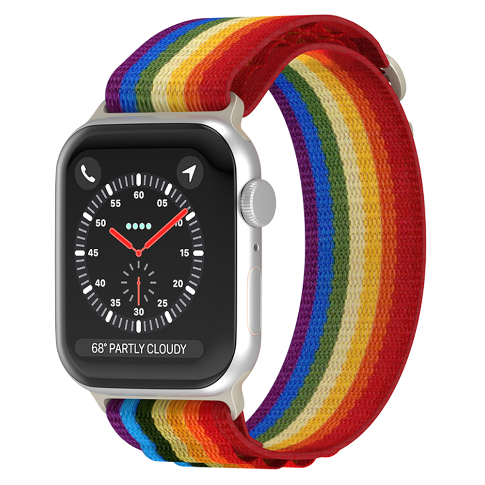 ColorPop Apple Watch 42/44/45/46/49 mm Armband Alpine Pro Loop Rainbow