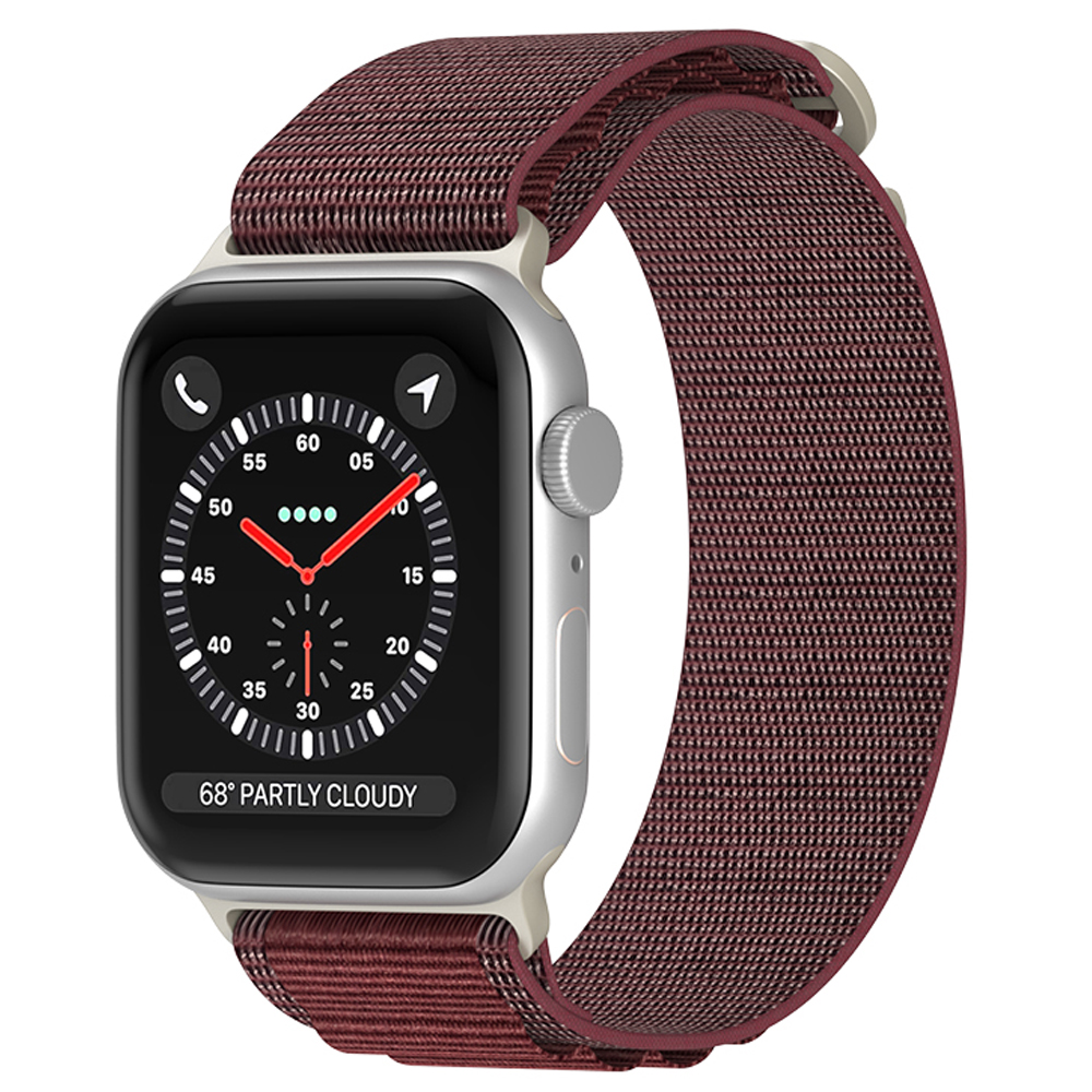 ColorPop Apple Watch 38/40/41/42 mm Armband Alpine Pro Loop Burgundy