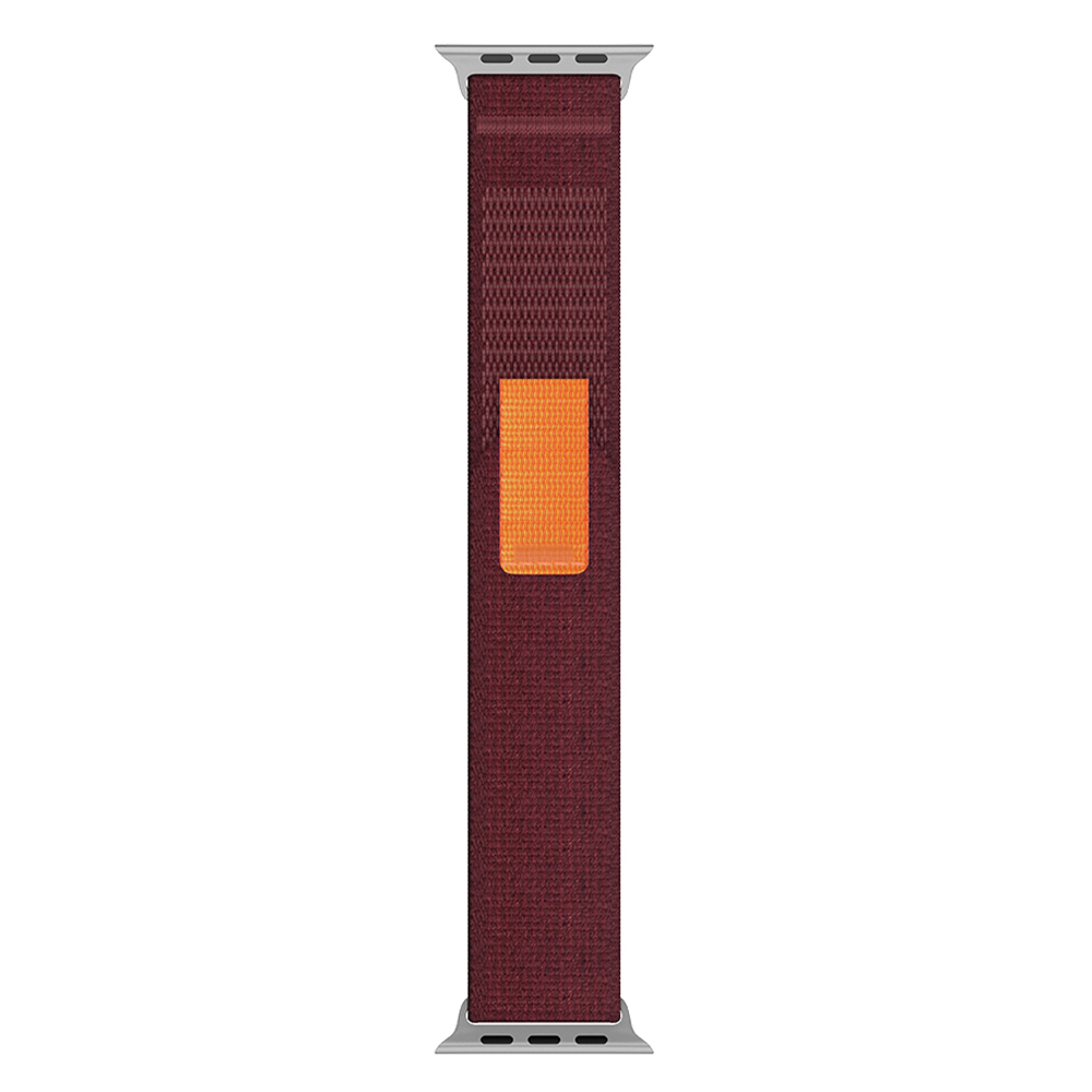 ColorPop Apple Watch 42/44/45/46/49 mm Armband Nylon Trail Loop Vinröd