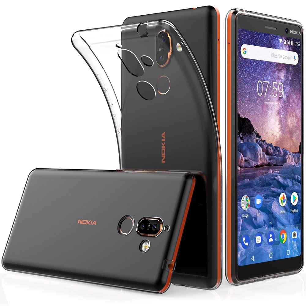  Nokia 7 Plus - Transparent TPU Skal