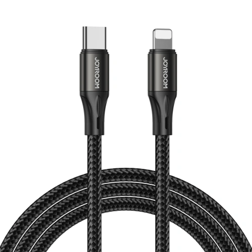 JOYROOM Joyroom 1m 20W PD USB-C - Lightning Nylonkabel Svart