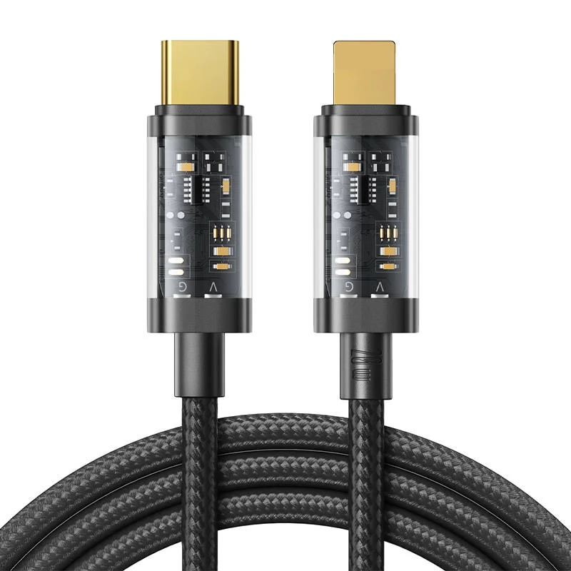 JOYROOM Joyroom 2m 20W PD USB-C - Lightning Nylonkabel Svart
