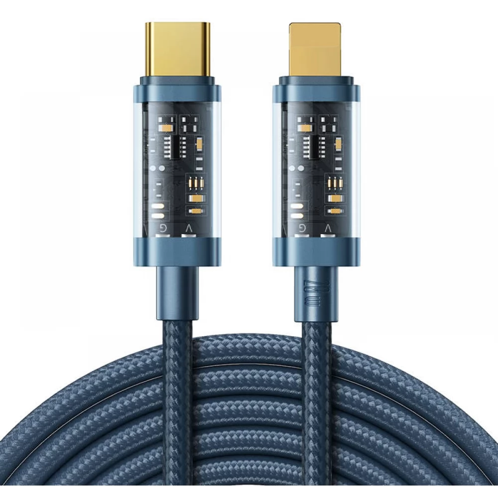 JOYROOM Joyroom 1.2m 20W PD USB-C - Lightning Nylonkabel Blå