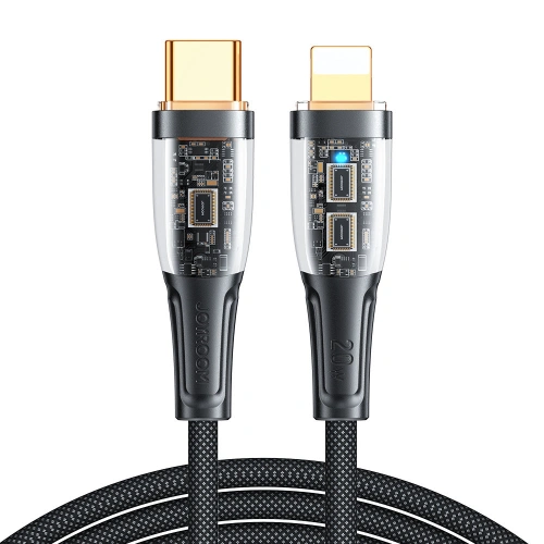 JOYROOM Joyroom 1.2m 20W USB-C - Lightning Nylonkabel Svart