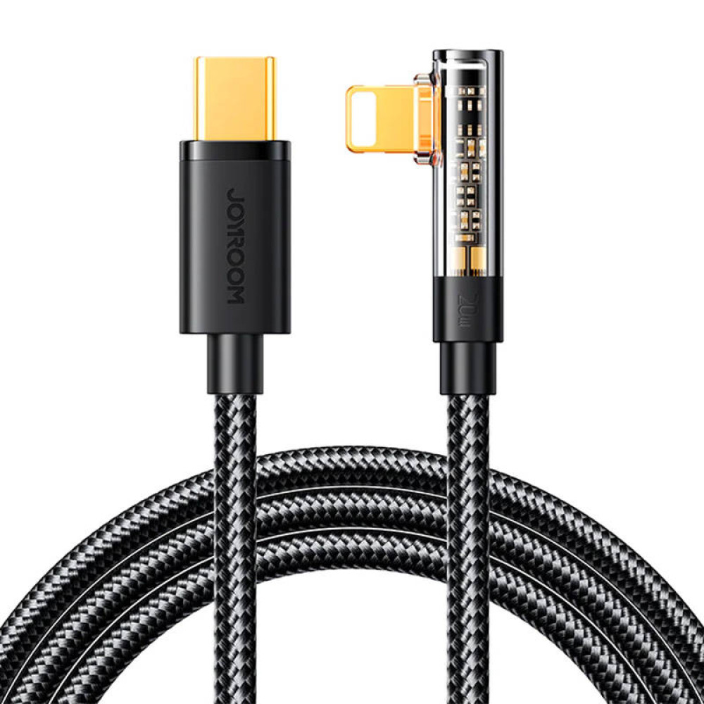 JOYROOM Joyroom 1.2m 20W USB-C - Lightning Elbow Laddningskabel Svart