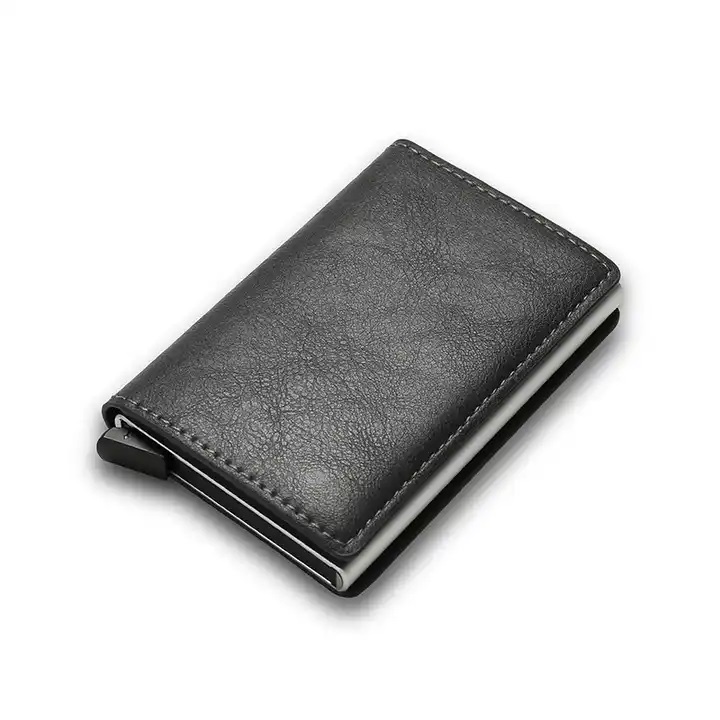  Mörk Grå Korthållare RFID & NFC Skydd