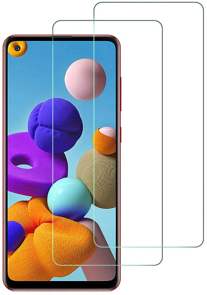  Samsung Galaxy A21s - 2-Pack - Skärmskydd i Härdat Glas