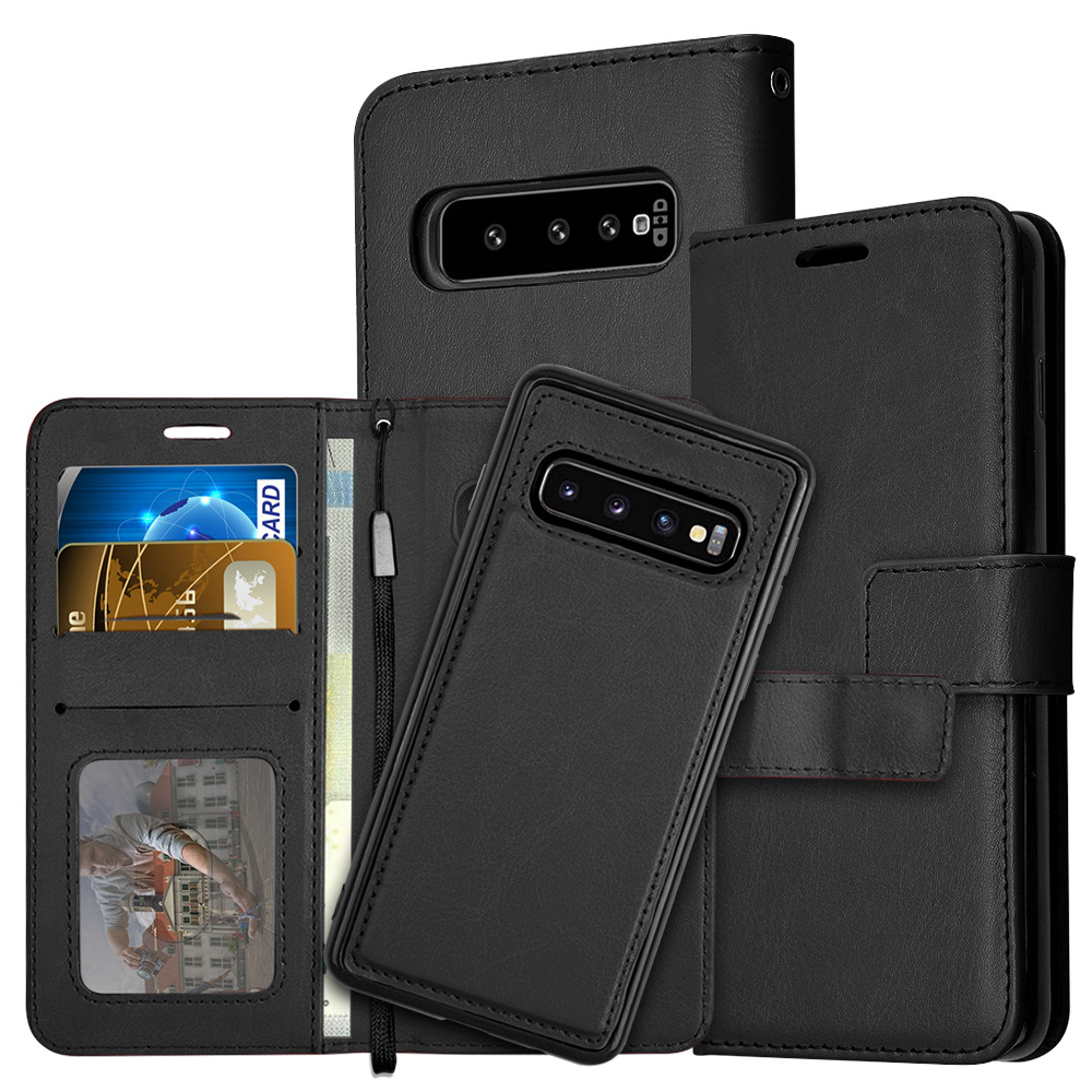  Samsung S10e - Fodral / Magnet Skal 2 in 1 - Vit