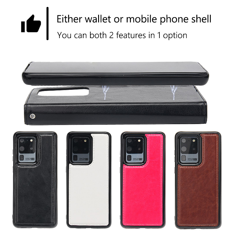  Samsung S20 FE - Fodral / Magnet Skal 2 in 1 - Brun