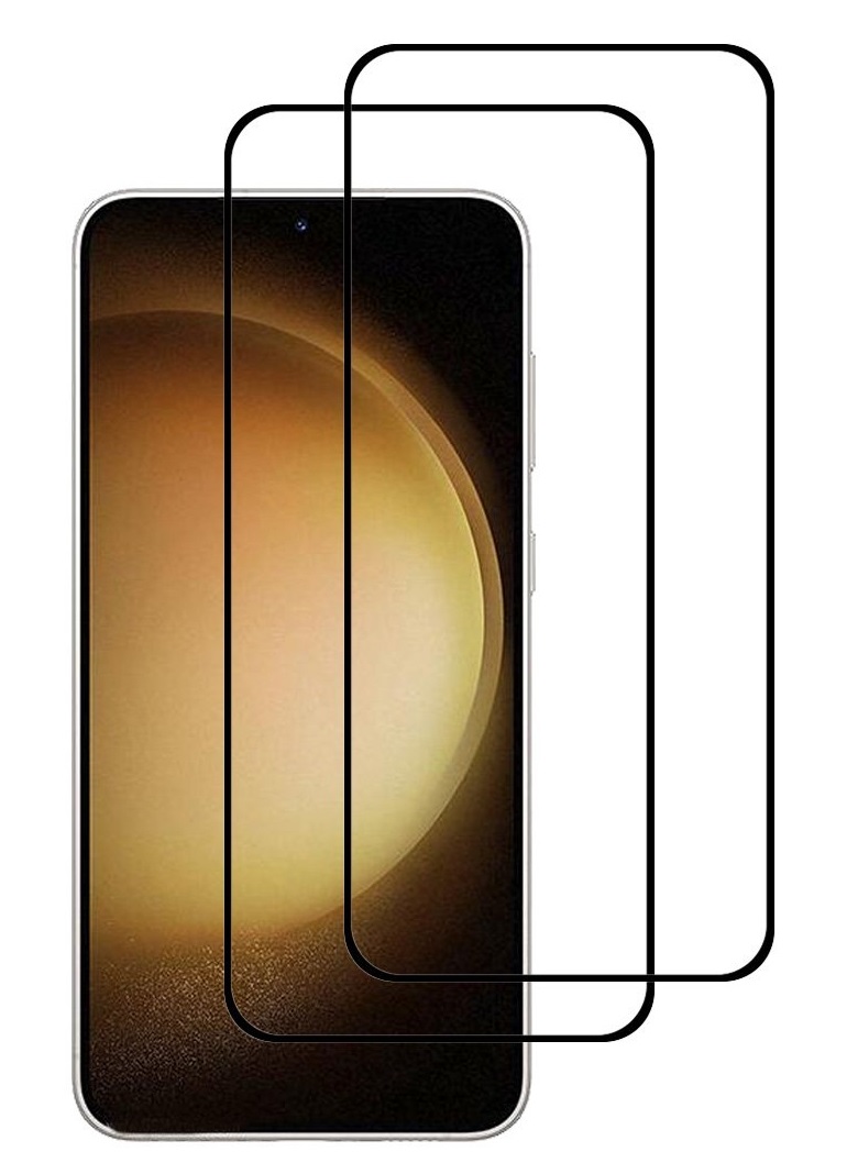  2-Pack Samsung S23 FE Skärmskydd Full Cover i Härdat Glas