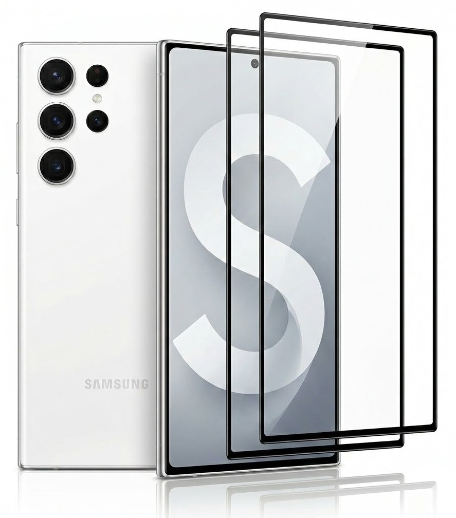  [2-Pack] Samsung S26 Ultra Heltäckande Skärmskydd I Härdat Glas