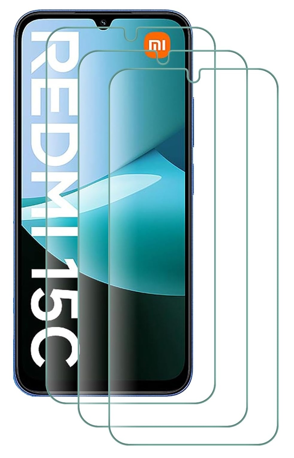  3-Pack Xiaomi Redmi 15C Skärmskydd i Härdat Glas