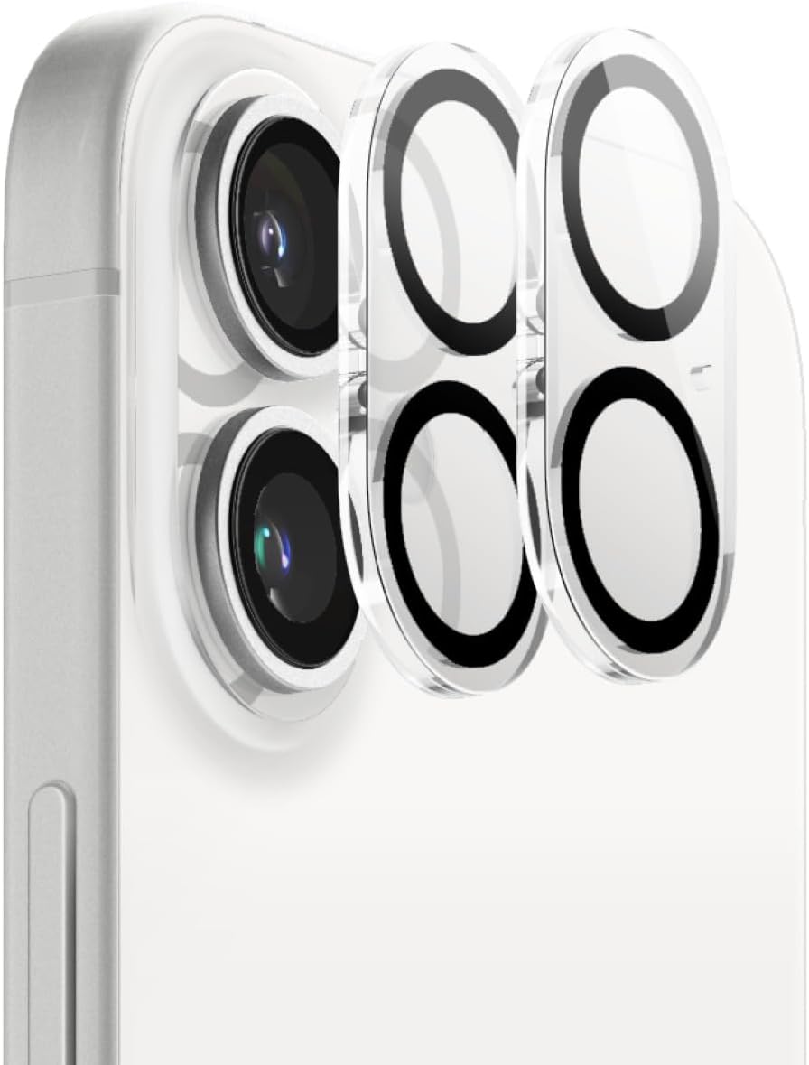  2-Pack iPhone 16 Linsskydd I Härdat Glas