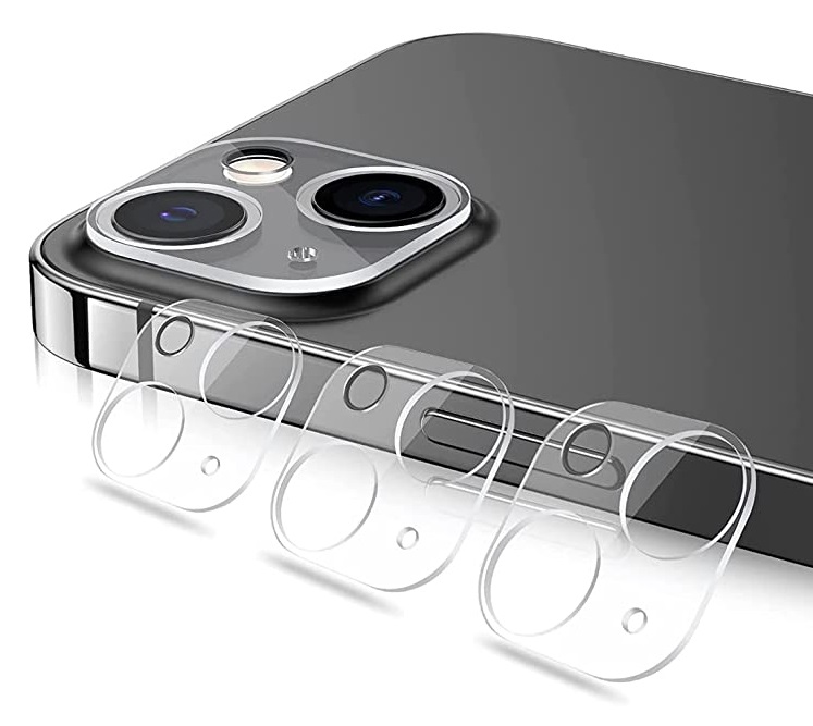  3-Pack iPhone 13/13 Mini Linsskydd Härdat Glas Transparent