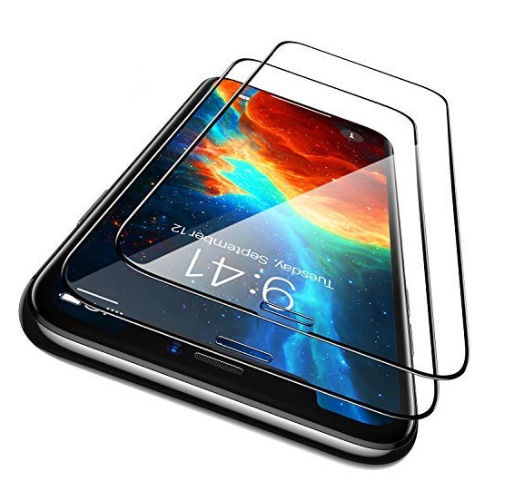  iPhone 12 - 2-Pack Heltäckande Skärmskydd i Härdat Glas