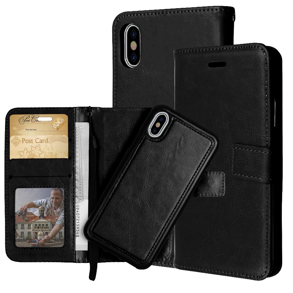  iPhone X/Xs - Fodral / Magnet Skal 2 in 1 - Välj Färg!