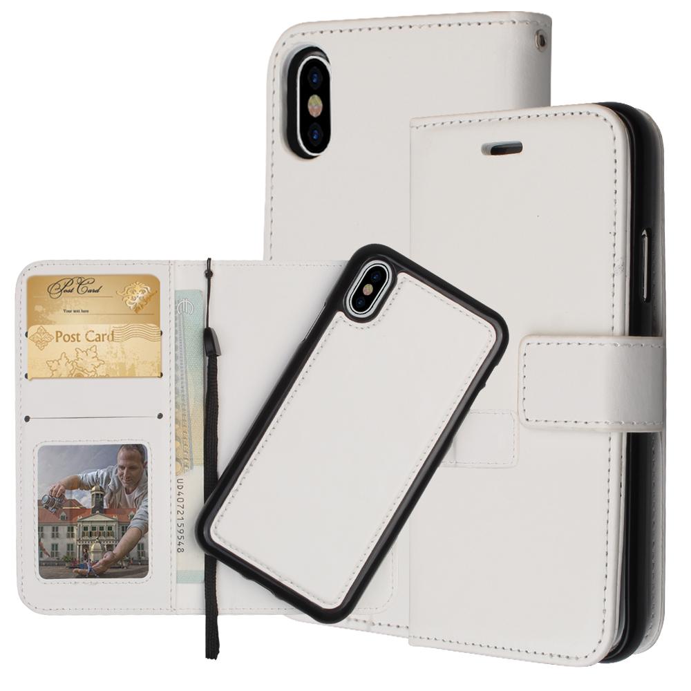  iPhone XR - Fodral / Magnet Skal 2 in 1 - Vit