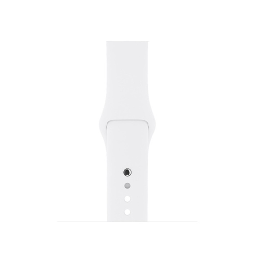  Silikon Armband Apple Watch 42/41/40/38 mm (S/M) - Vit