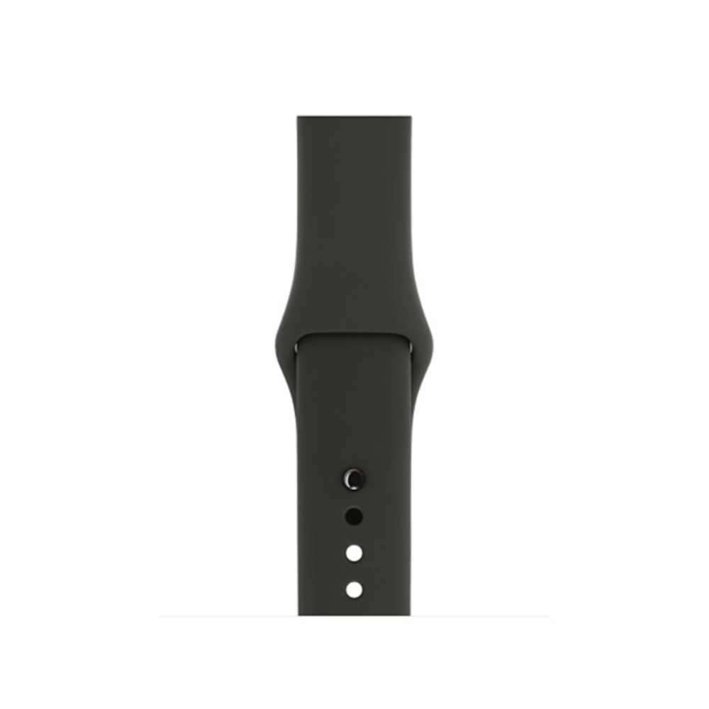 Silikon Armband Apple Watch 42/41/40/38 mm (S/M) - Mörk Grå