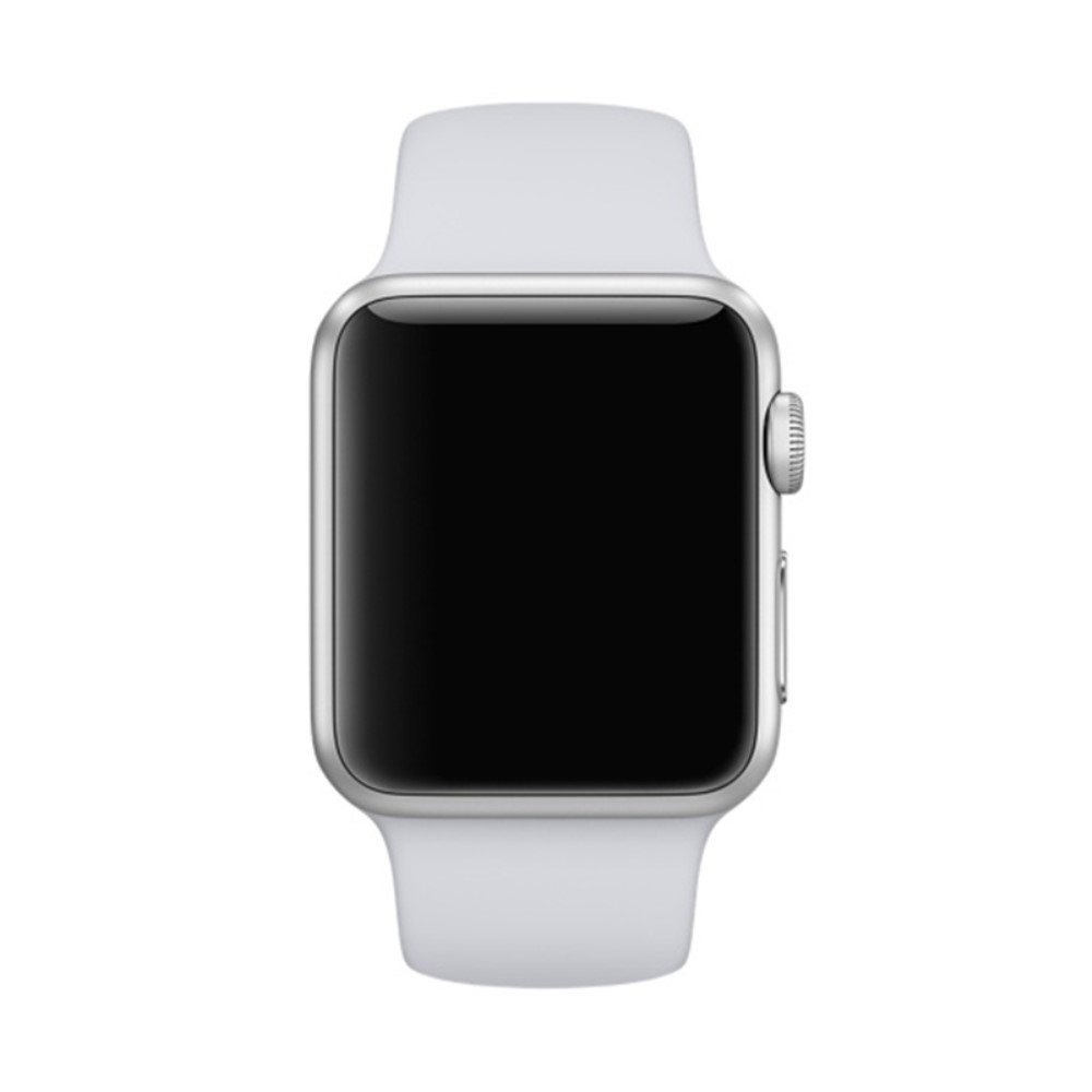 Silikon Armband Apple Watch 42/41/40/38 mm (S/M) - Grå