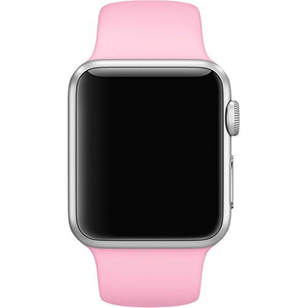  Silikon Armband Apple Watch 42/41/40/38 mm (S/M) - Rosa
