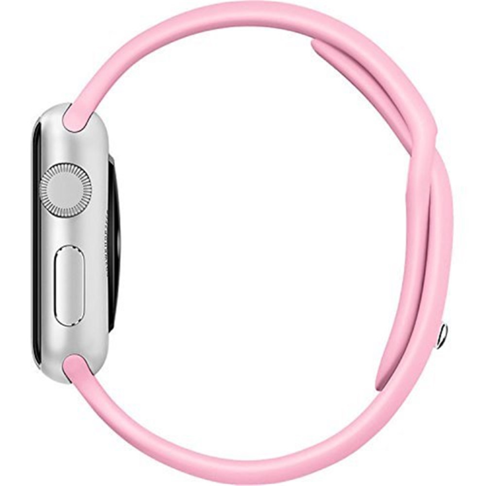  Silikon Armband Apple Watch 42/41/40/38 mm (S/M) - Rosa