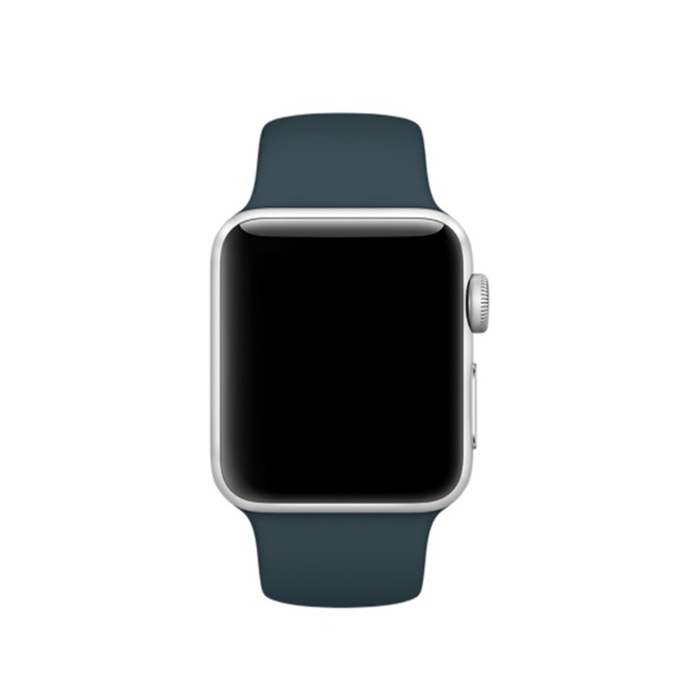  Silikon Armband Apple Watch 42/41/40/38 mm (S/M) - Mörk Grön