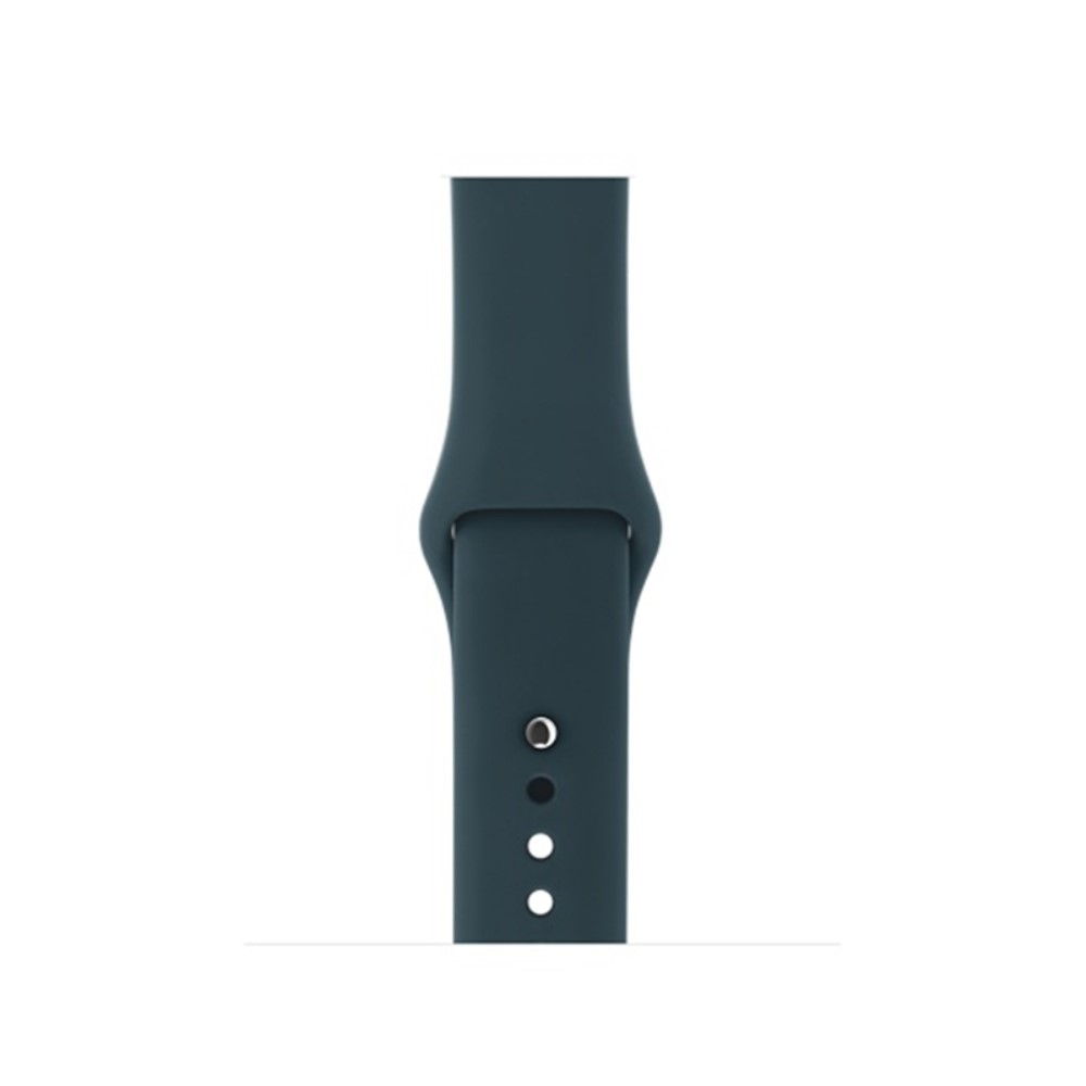  Silikon Armband Apple Watch 42/41/40/38 mm (S/M) - Mörk Grön