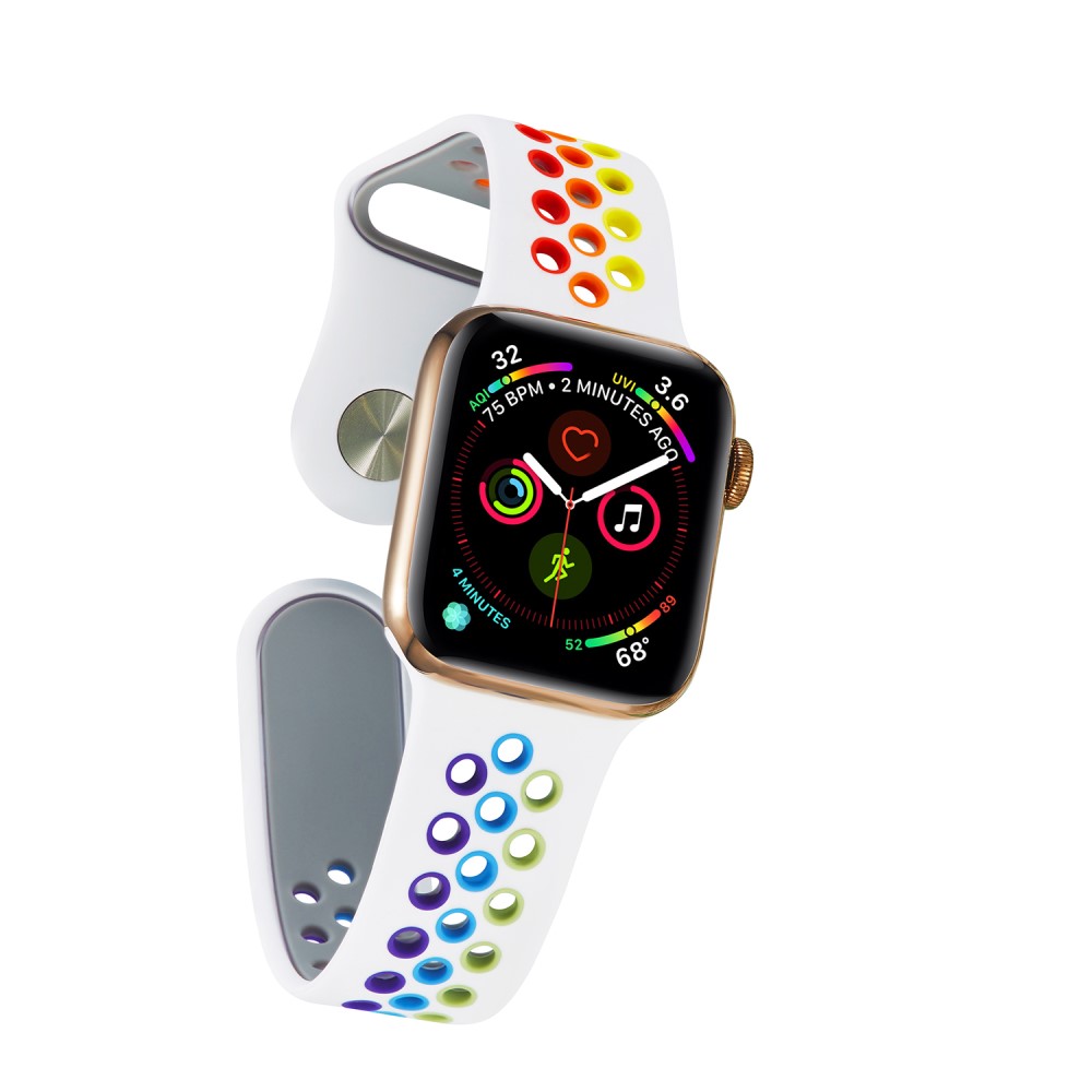  Ihåligt Silikon Armband Apple Watch 42/44/45/46/49 mm Pride
