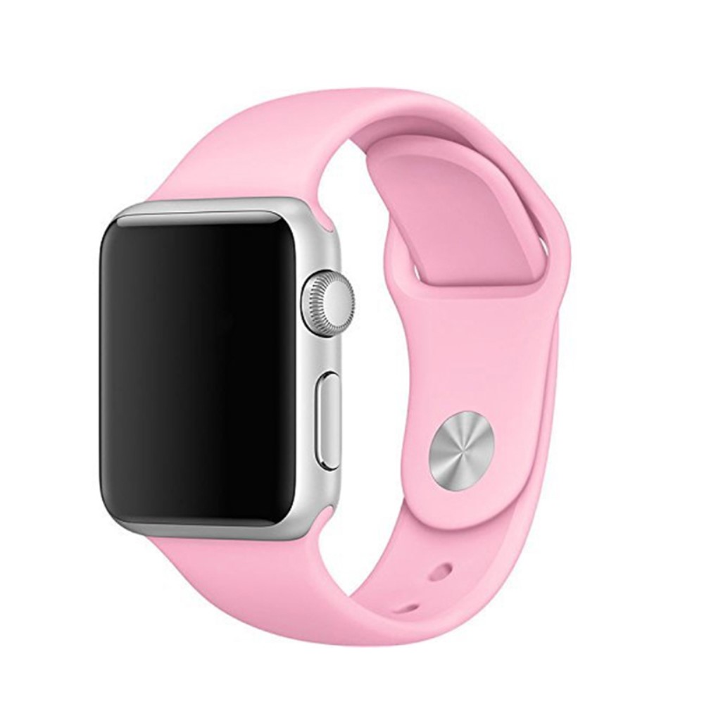  Silikon Armband Apple Watch 42/44/45/46/49 mm (S/M) Rosa