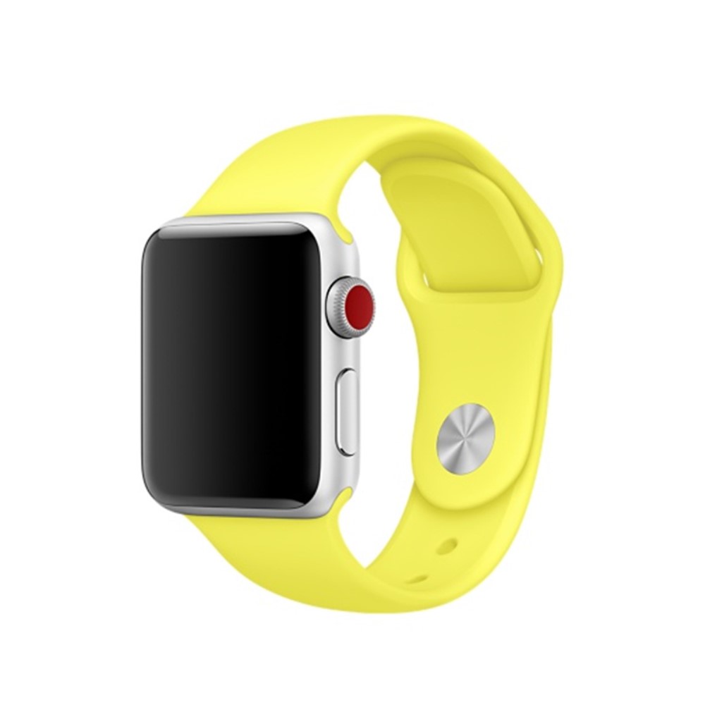 Silikon Armband Apple Watch 42/44/45/46/49 mm (S/M) Gul