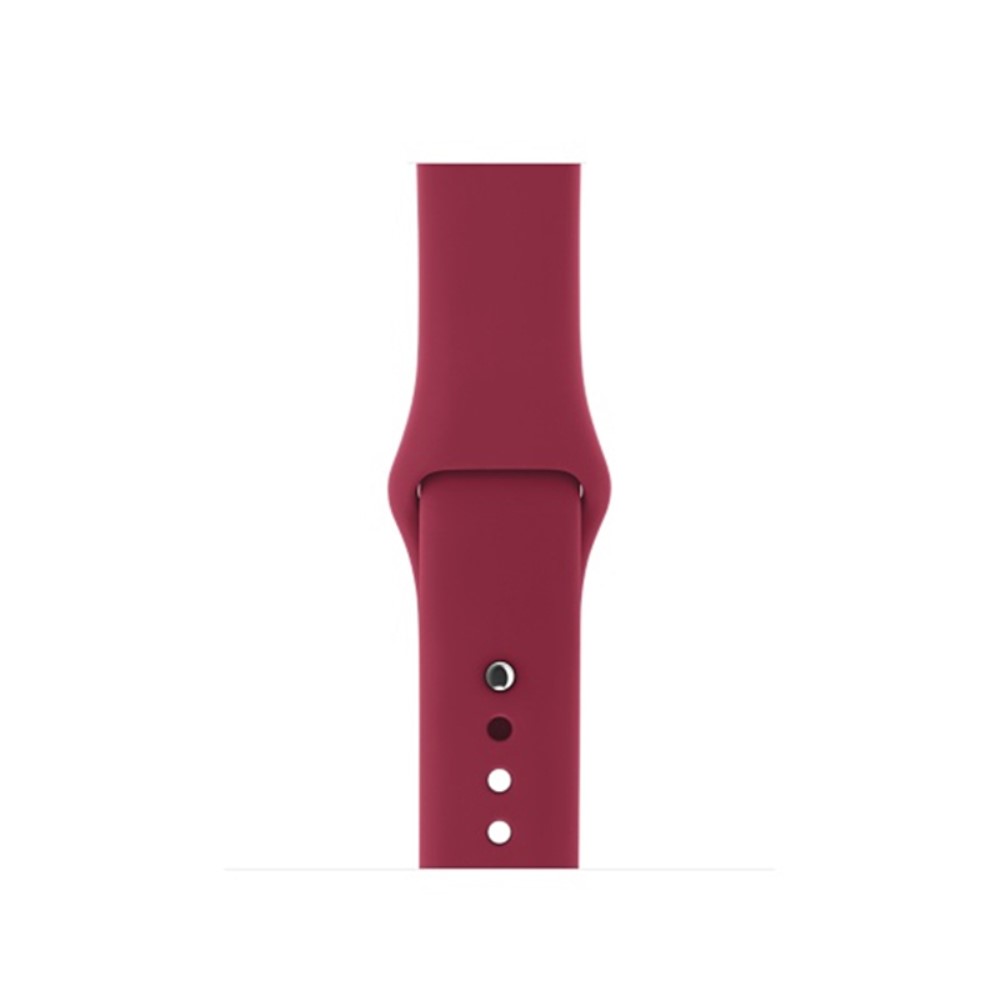  Silikon Armband Apple Watch 42/41/40/38 mm (M/L) - Vinröd