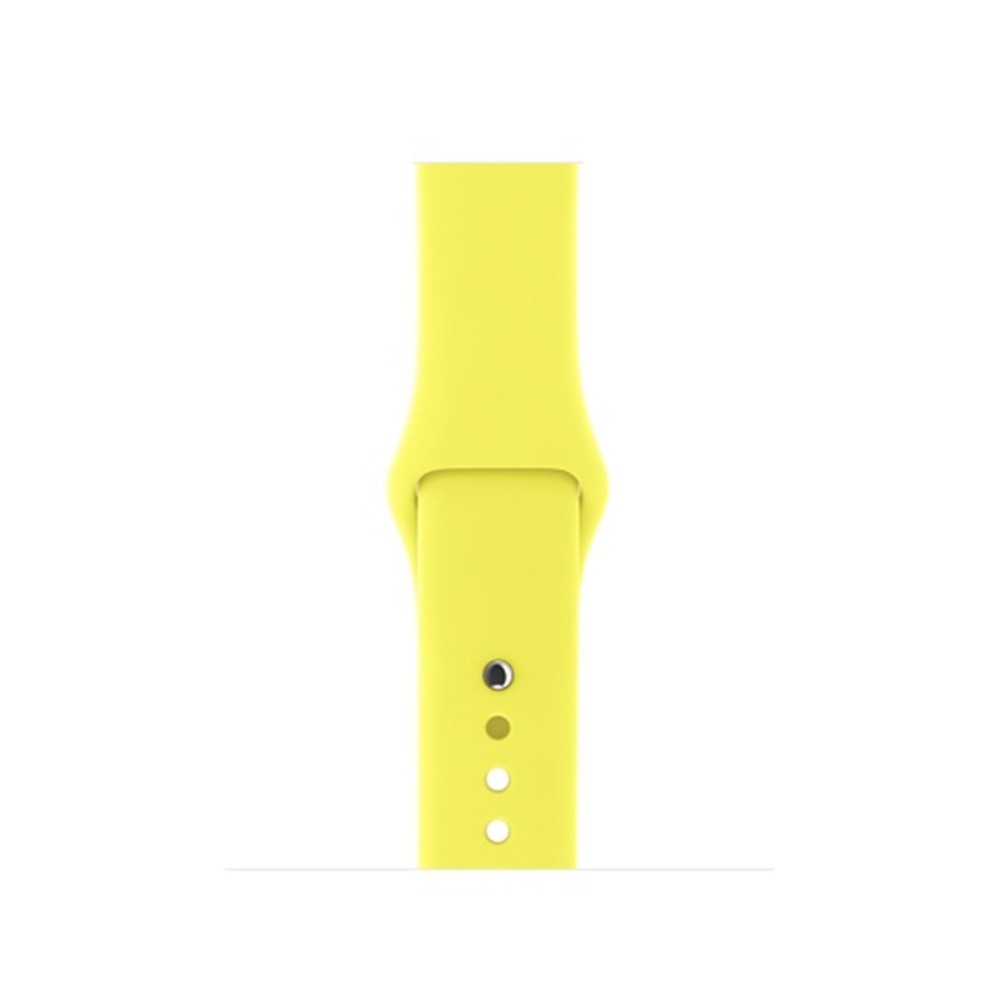  Silikon Armband Apple Watch 42/41/40/38 mm (M/L) - Gul