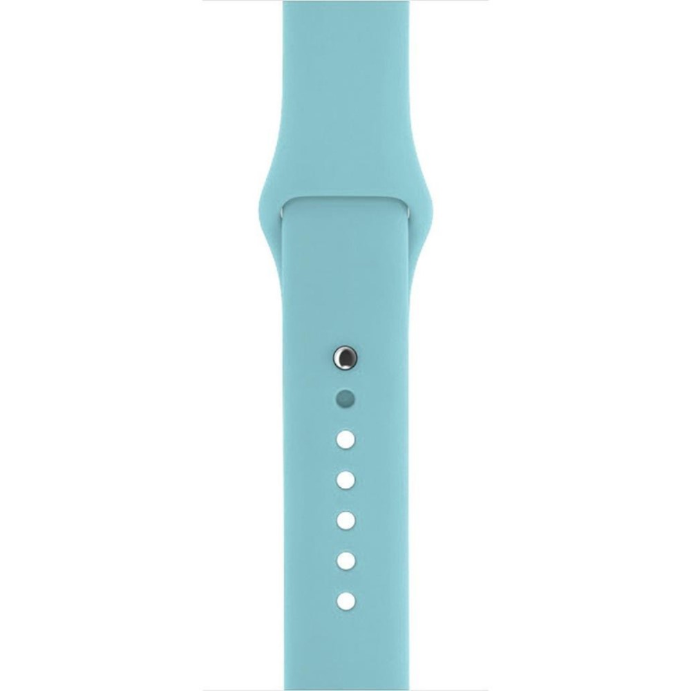  Silikon Armband Apple Watch 42/41/40/38 mm (M/L) - Cyan