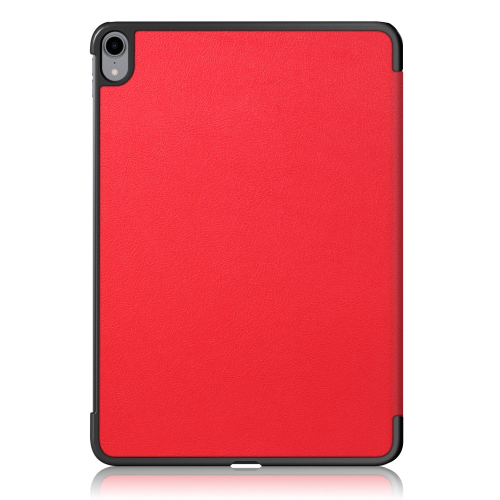  iPad Air 2026-2020 Fodral Tri-Fold Litchi Röd