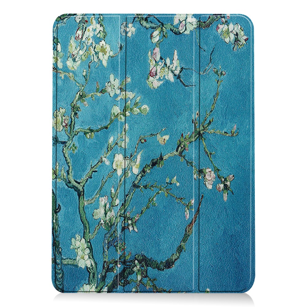  iPad Air 2026-2020 Fodral Tri-Fold Peach Blossom
