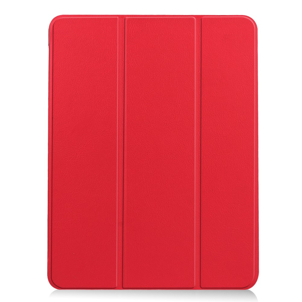  iPad Air 2026-2020 Fodral Tri-Fold Litchi Röd