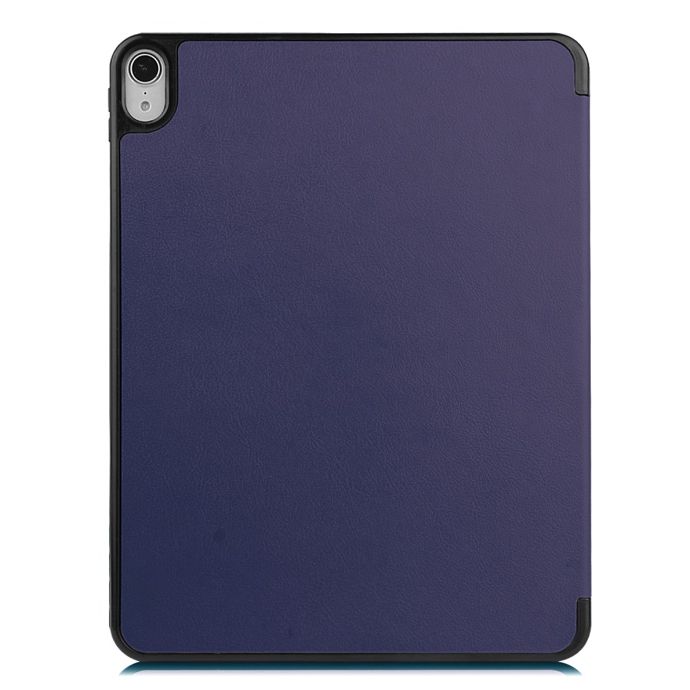  iPad Air 2026-2020 Fodral Tri-Fold Litchi Mörk Blå
