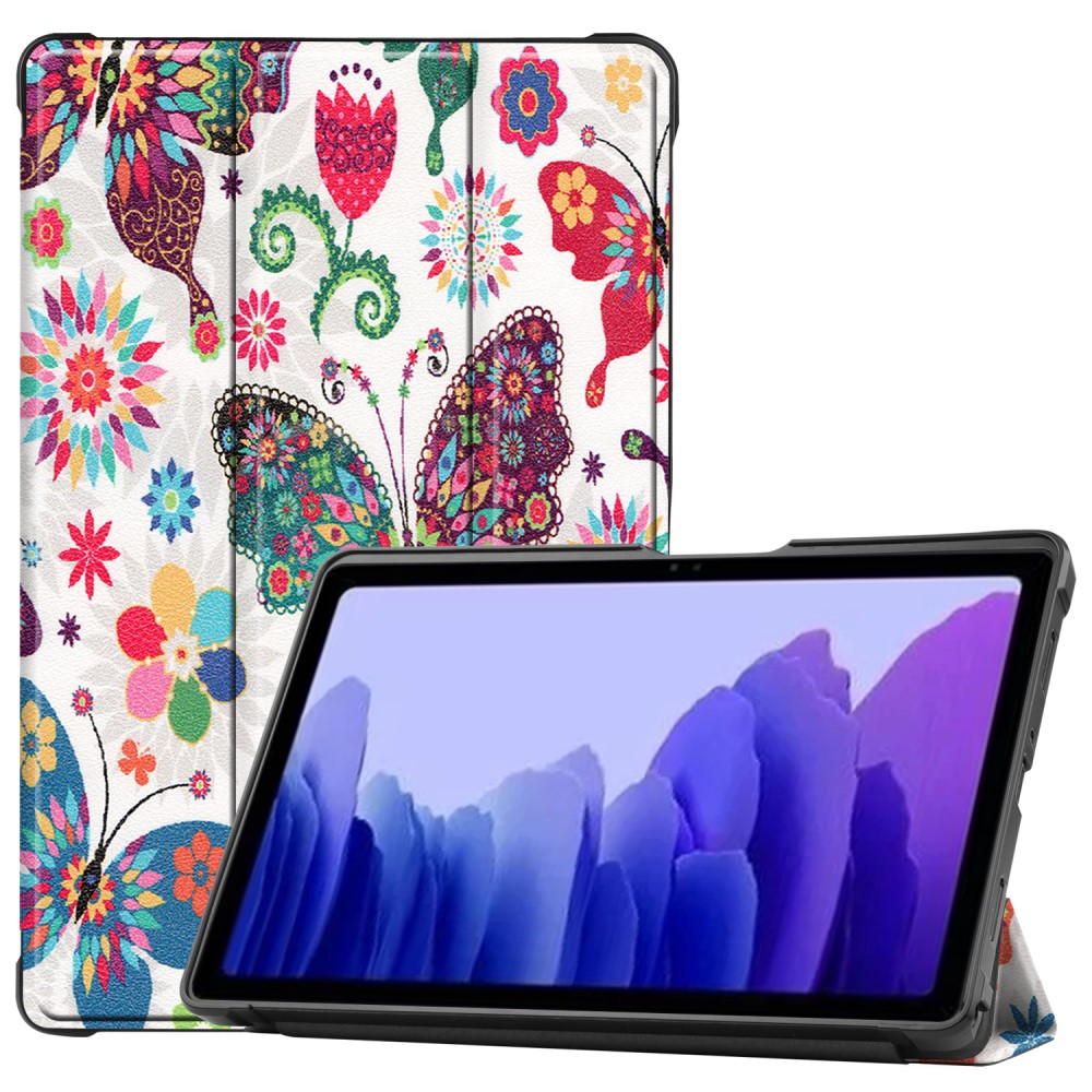  Samsung Galaxy Tab A7 10.4 Fodral Tri-Fold Fjärilar