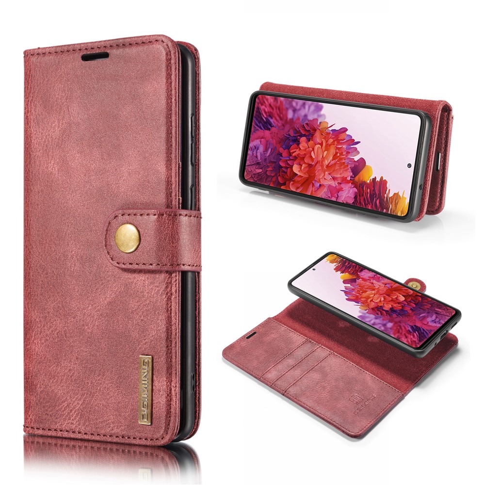 DG.MING Samsung Galaxy S20 FE - DG.MING 2in1 Magnet Fodral - Vinröd