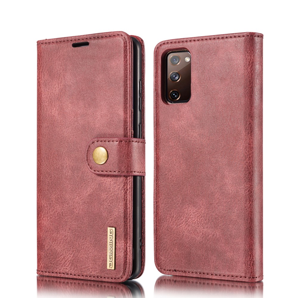 DG.MING Samsung Galaxy S20 FE - DG.MING 2in1 Magnet Fodral - Vinröd