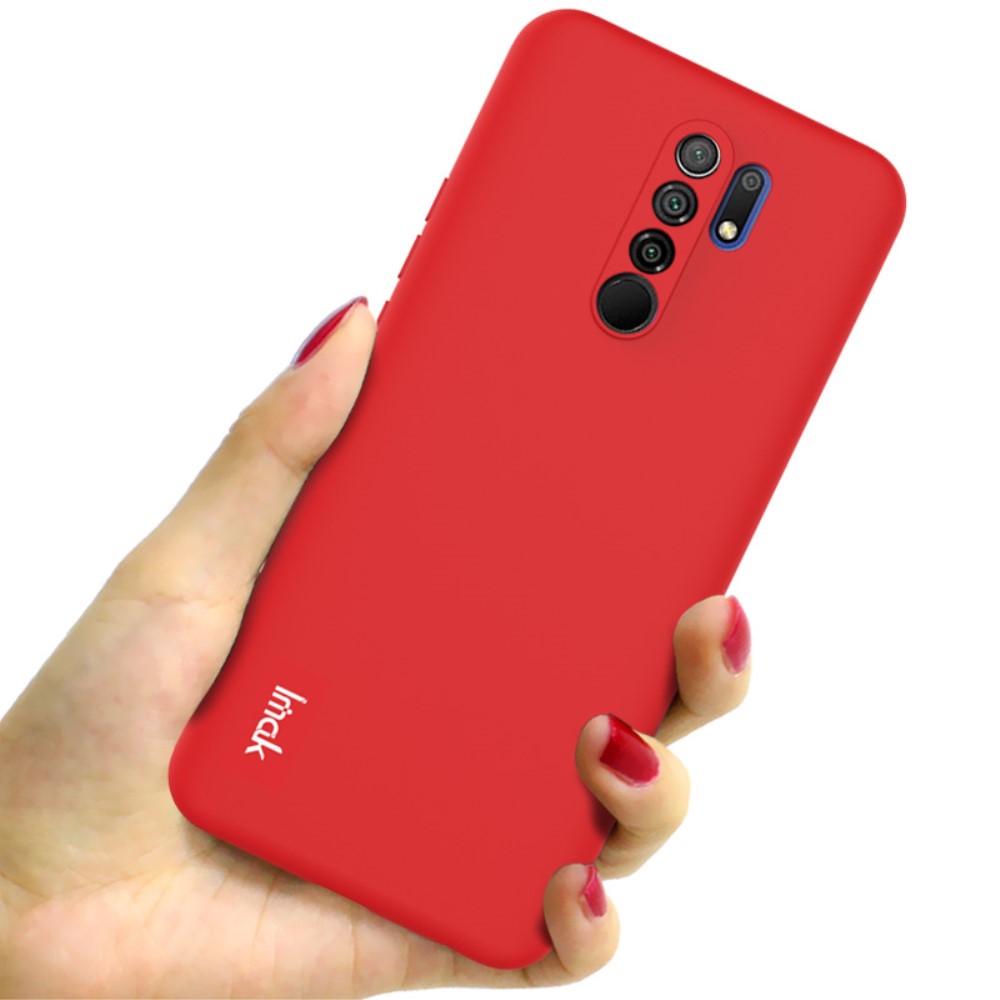IMAK Xiaomi Redmi 9 - IMAK Skin Touch Skal - Röd