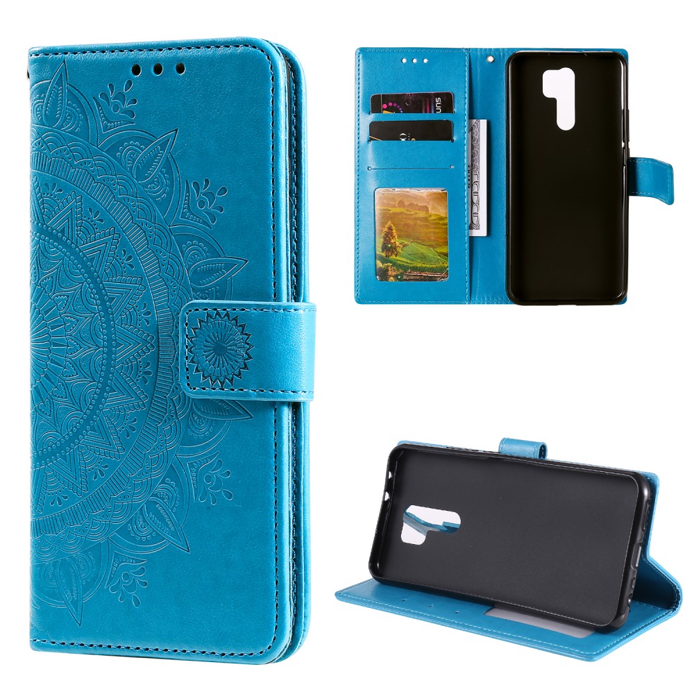  Xiaomi Redmi 9 - Mandala Fodral - Blå