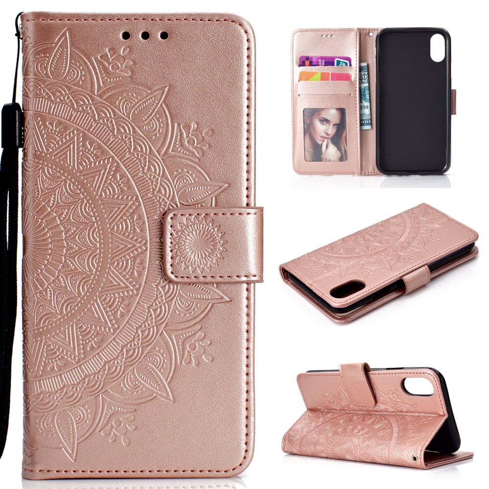  Xiaomi Redmi 9A - Mandala Fodral - Roséguld