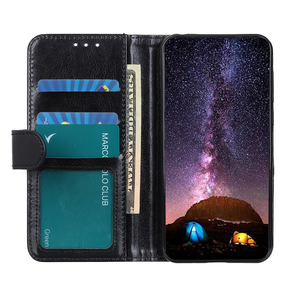  Xiaomi Redmi 9A - Crazy Horse Fodral - Svart